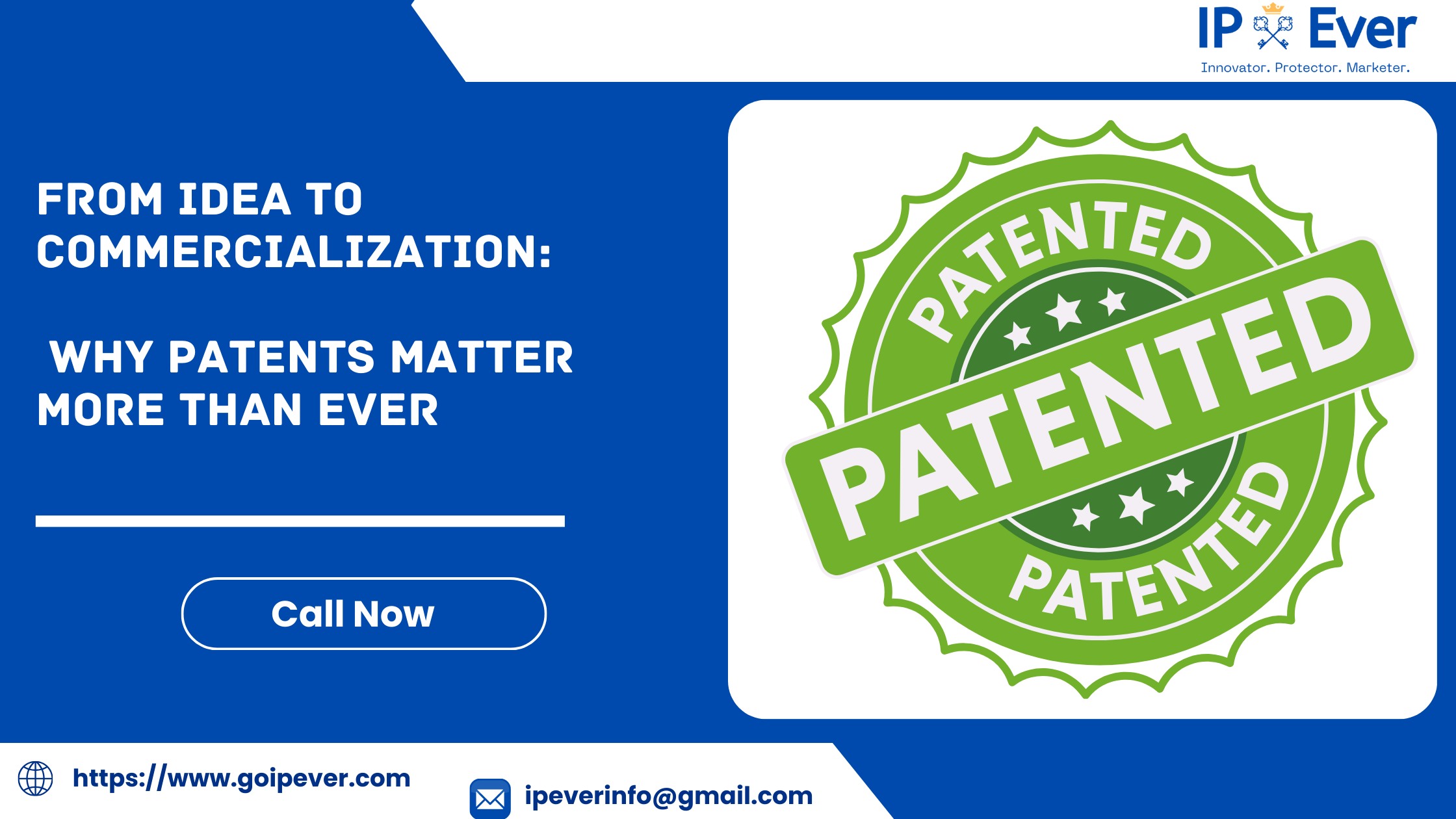 From Idea to Commercialization: Why Patents Matter More Than Ever